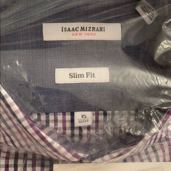 Isaac Mizrahi slim fit button down - Picture 2 of 3